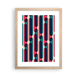 Poster în ramă de stejar deschis - Înăuntru și înainte - 30x40 cm