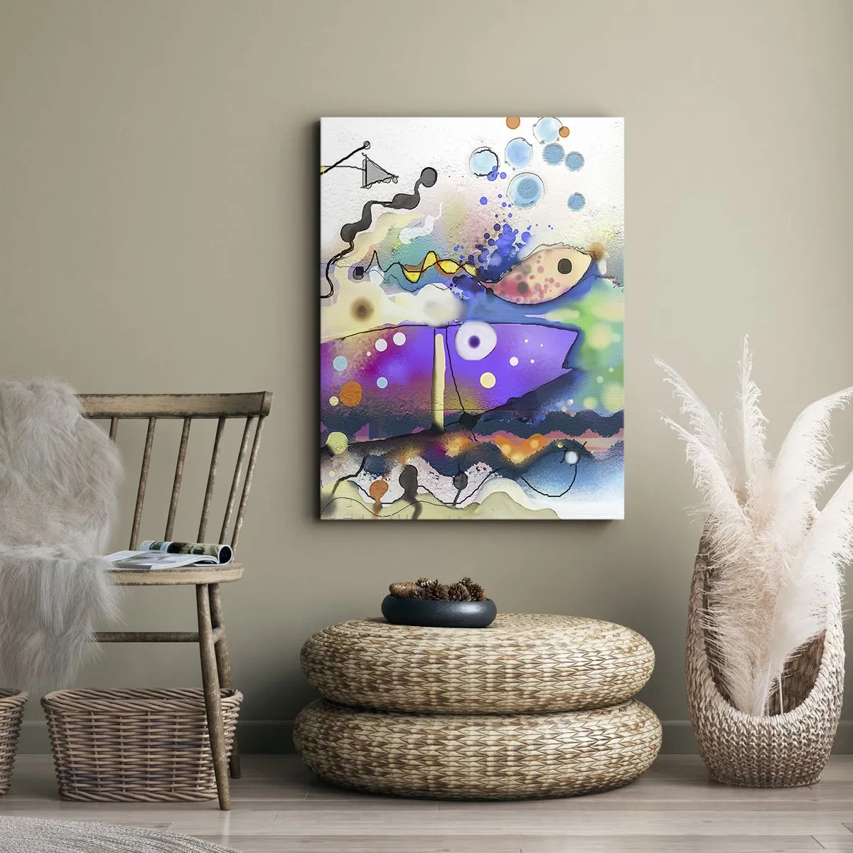 Tablou pe pânză - Fără cuvinte! - 45x80 cm