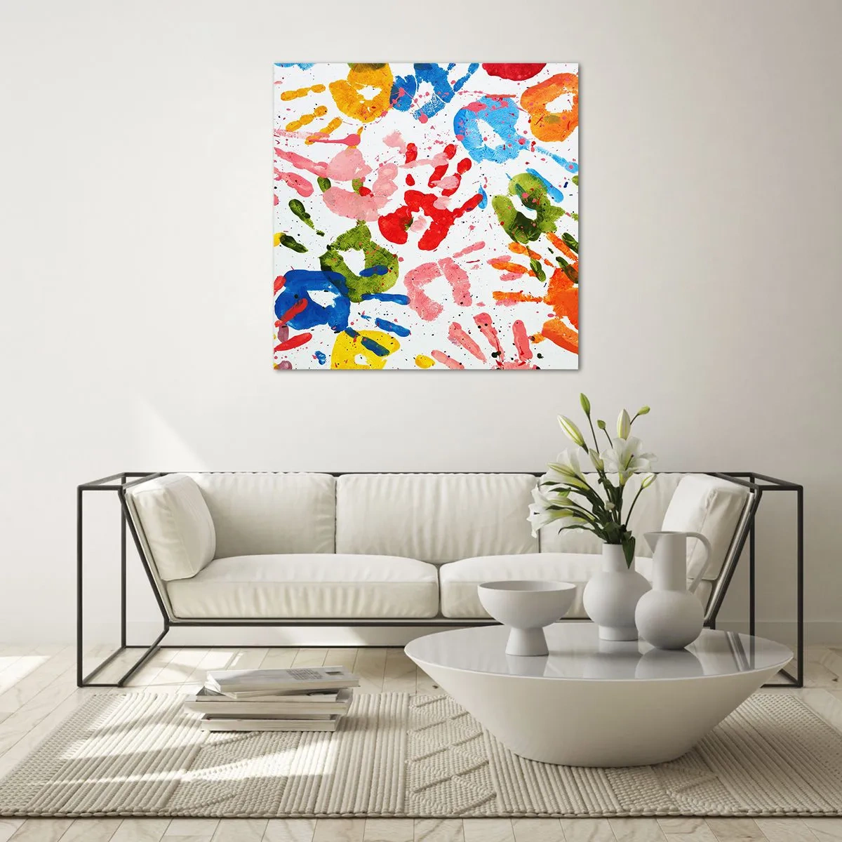 Tablou pe sticlă - Du-te după urmele - 30x30 cm