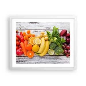 Poster în ramă albă - Nu este de ajuns? - 50x40 cm