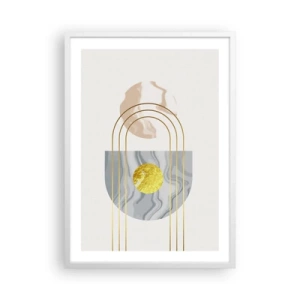Poster în ramă albă - Lumină și strălucire - 50x70 cm