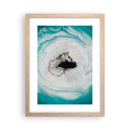 Poster în ramă de stejar deschis - Pătrunde înăuntru - 30x40 cm