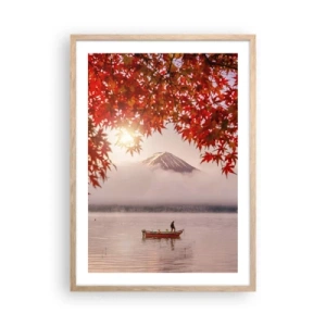 Poster în ramă de stejar deschis - În stil japonez - 50x70 cm