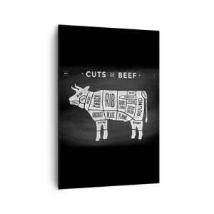 Tablou pe pânză - Abecedar de măcelar - 70x100 cm