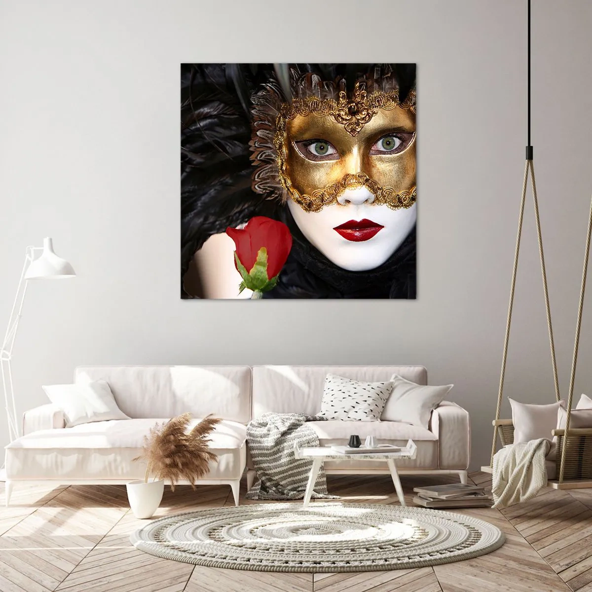 Tablou pe pânză - Pentru că viața e un bal - 60x60 cm