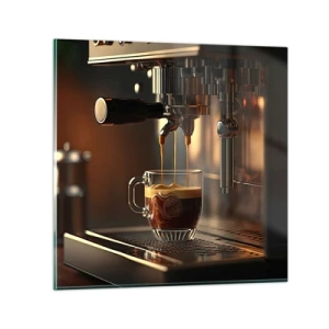 Tablou pe sticlă - Băutură senzuală - 50x50 cm