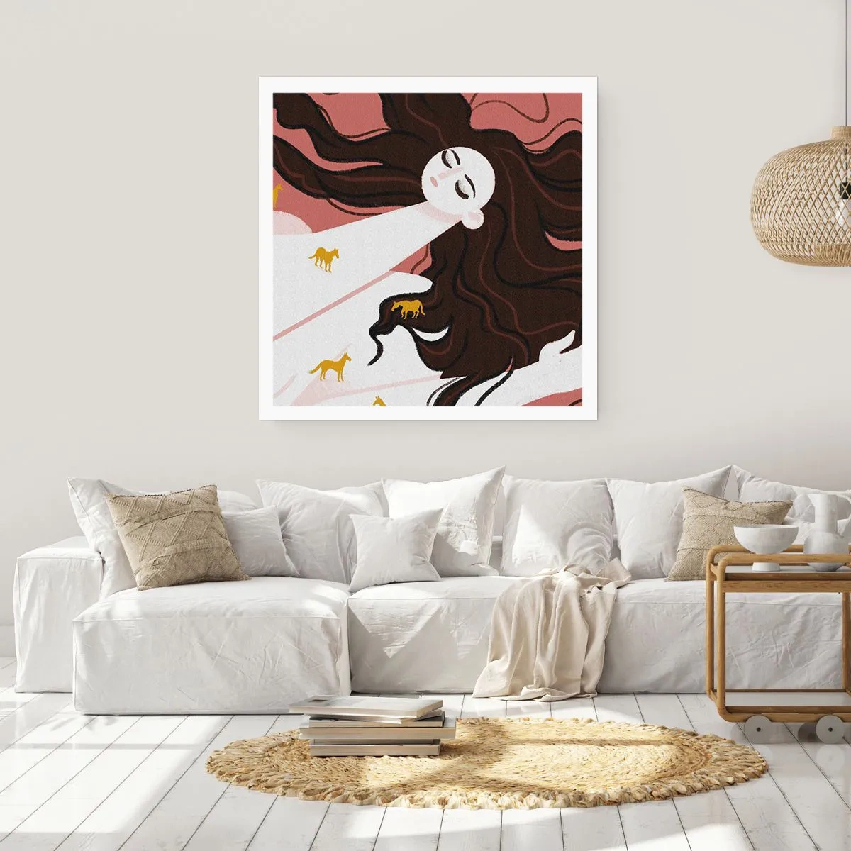 Poster - Visul despre calul de aur - 40x40 cm