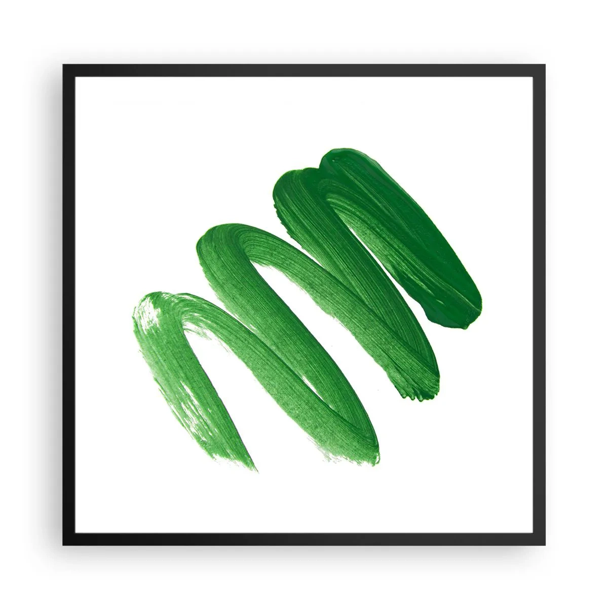 Poster în ramă neagră - Glumă verde - 60x60 cm