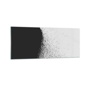 Tablou pe sticlă - Mișcarea particulelor - 100x40 cm