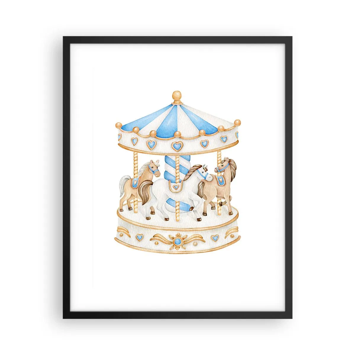 Poster în ramă neagră - Copilărie dulce - 40x50 cm