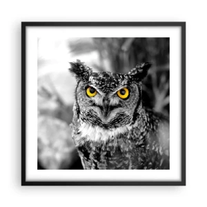 Poster în ramă neagră - Nimic nu poate fi ascuns - 50x50 cm