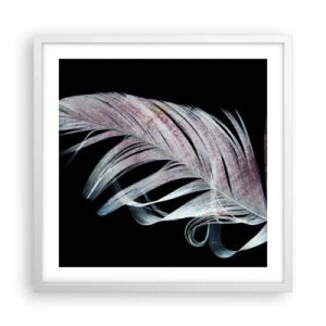 Poster în ramă albă - Gândește-te la atingere - 50x50 cm