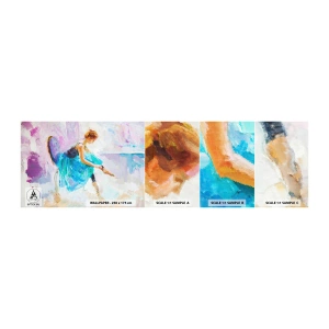 Mostră tapet autocolant Deluxe Sticker - Grație inefabilă, farmec subtil - Balerină, Dans, Balet - 100x30 cm
