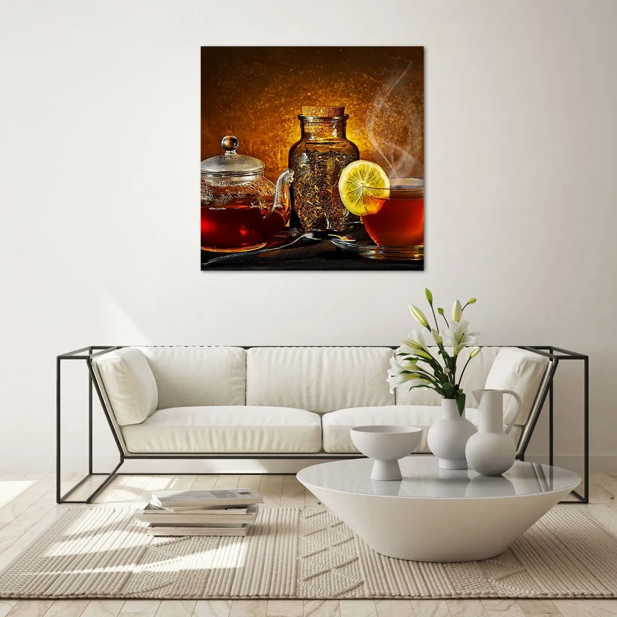 Tablou pe sticlă - În stilul maeștrilor olandezi - 70x70 cm