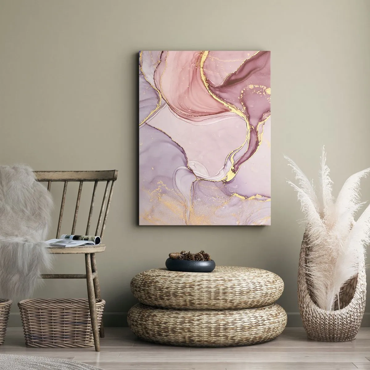 Tablou pe pânză - O mângâiere de culoare - 45x80 cm