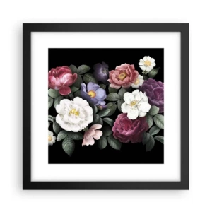 Poster în ramă neagră - Dintr-o grădină engleză - 30x30 cm