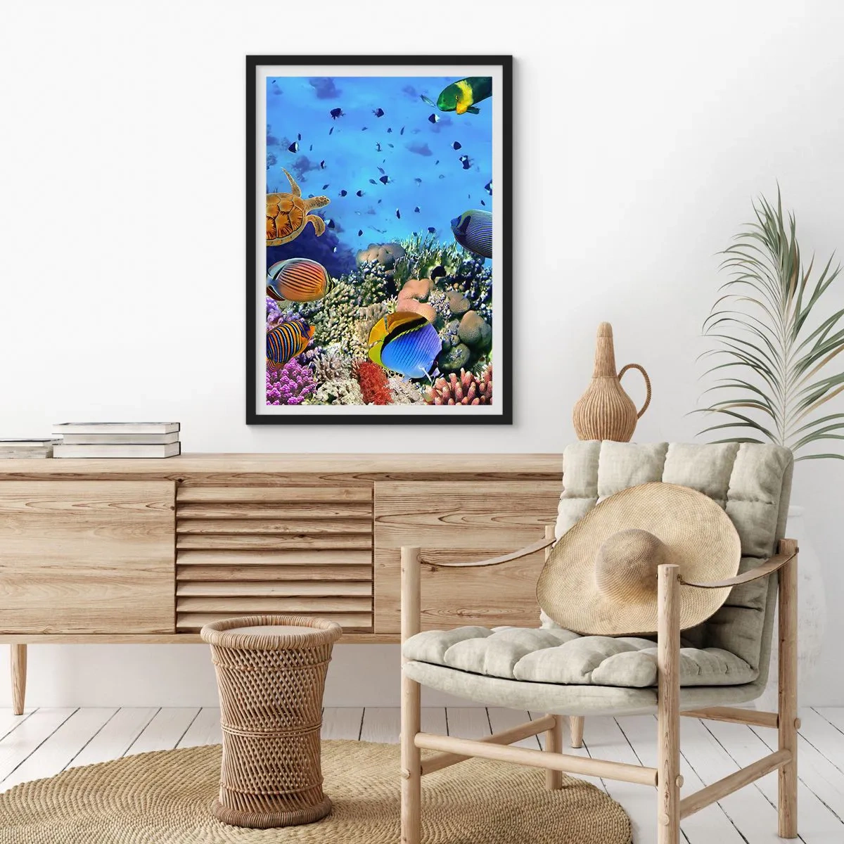 Poster în ramă neagră - Și ce știm noi despre viață... - 40x50 cm