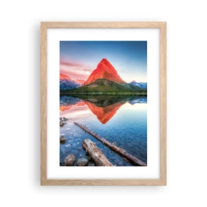 Poster în ramă de stejar deschis - Căldură și frig - 30x40 cm