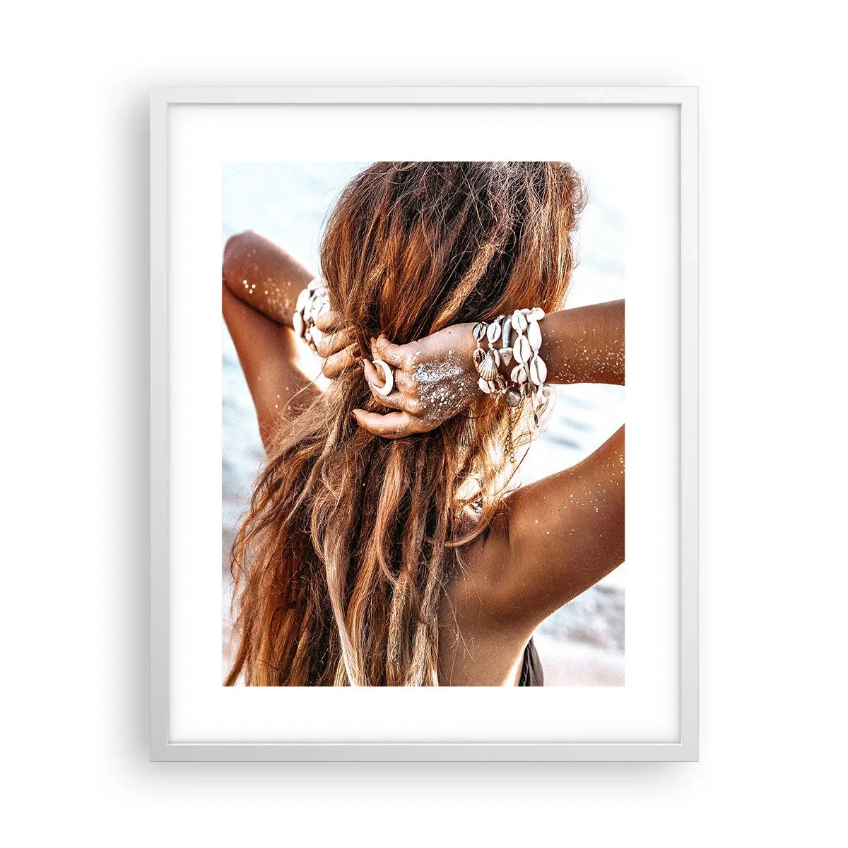 Poster în ramă albă - Sora apei și a soarelui - 40x50 cm