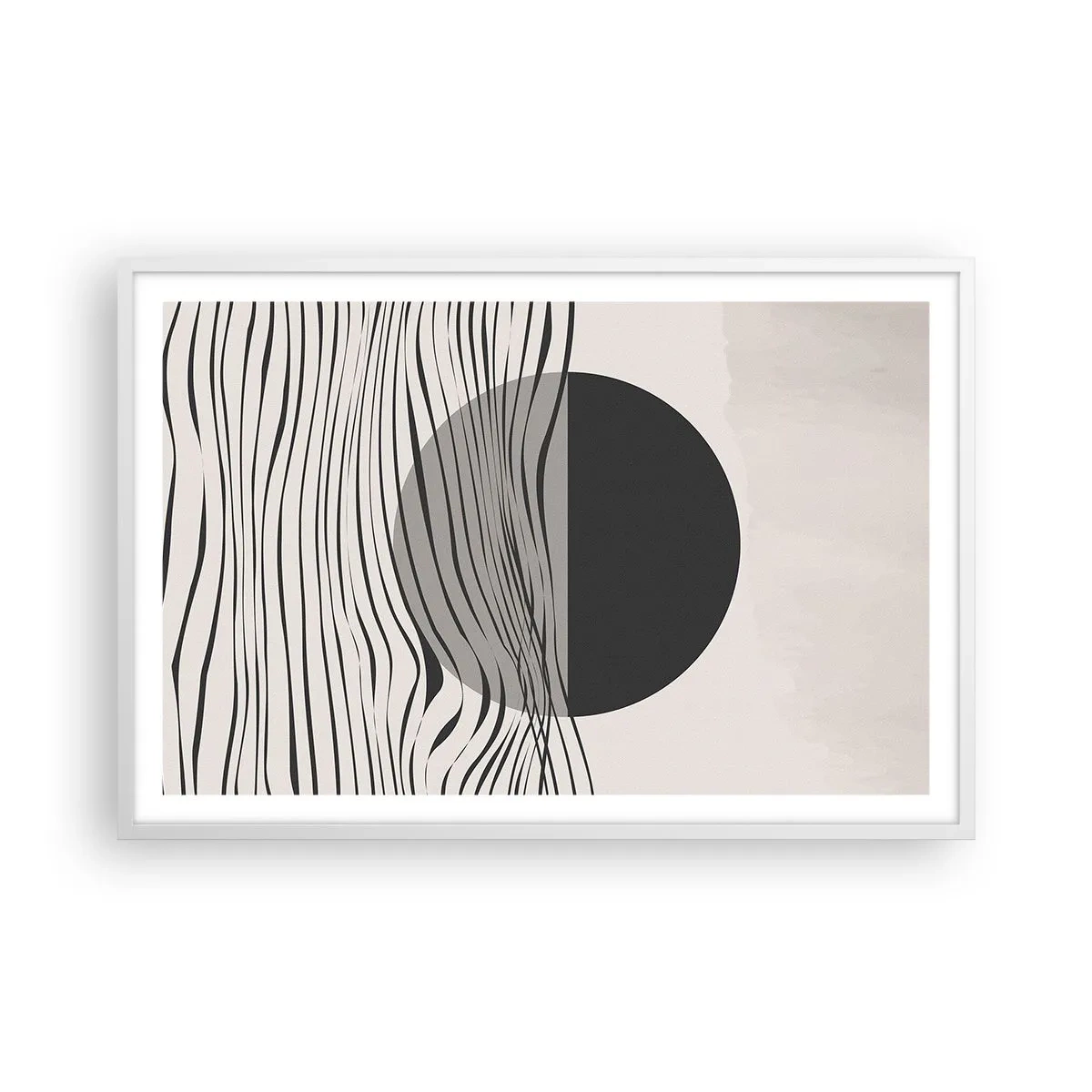 Poster în ramă albă - Semicompunere - 91x61 cm
