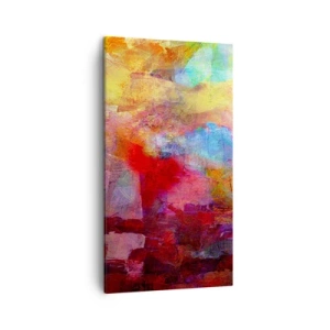 Tablou pe pânză - O privire în interiorul curcubeului - 45x80 cm