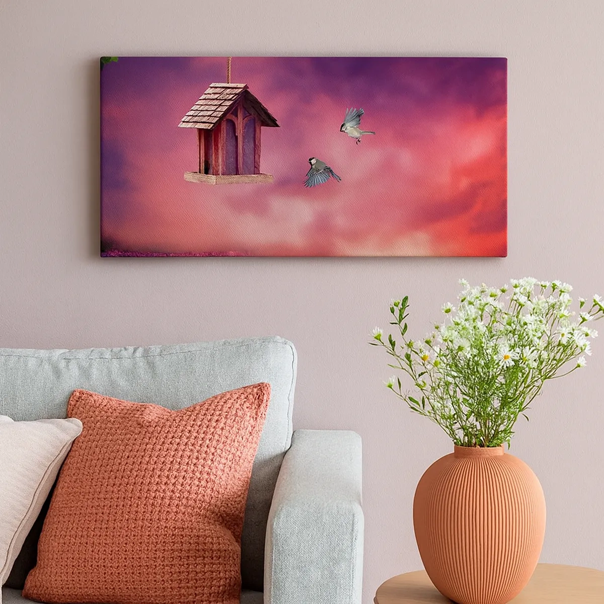 Tablou pe pânză - Invitație la cină - 30x30 cm