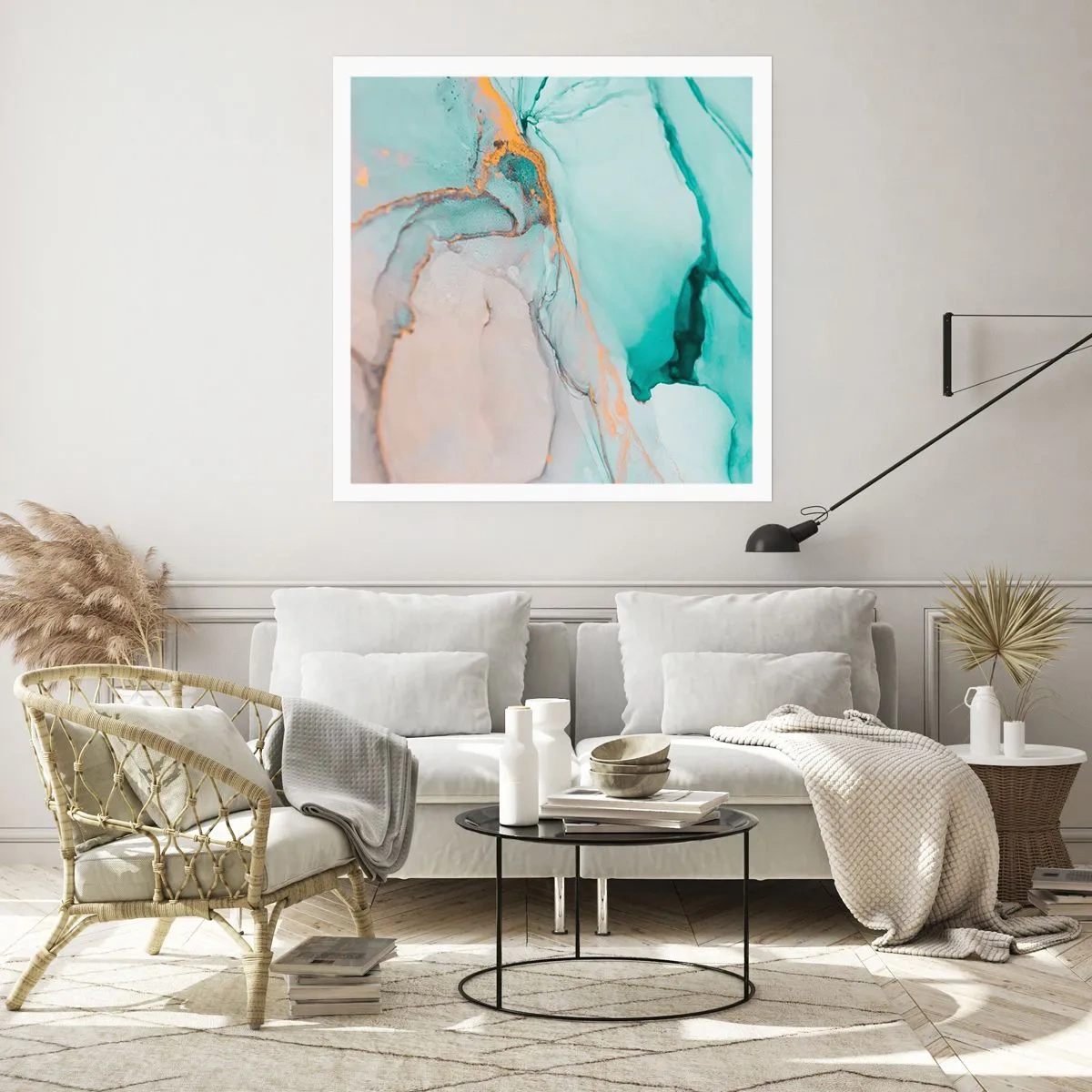 Poster - Dansul formelor și al culorilor - 30x30 cm