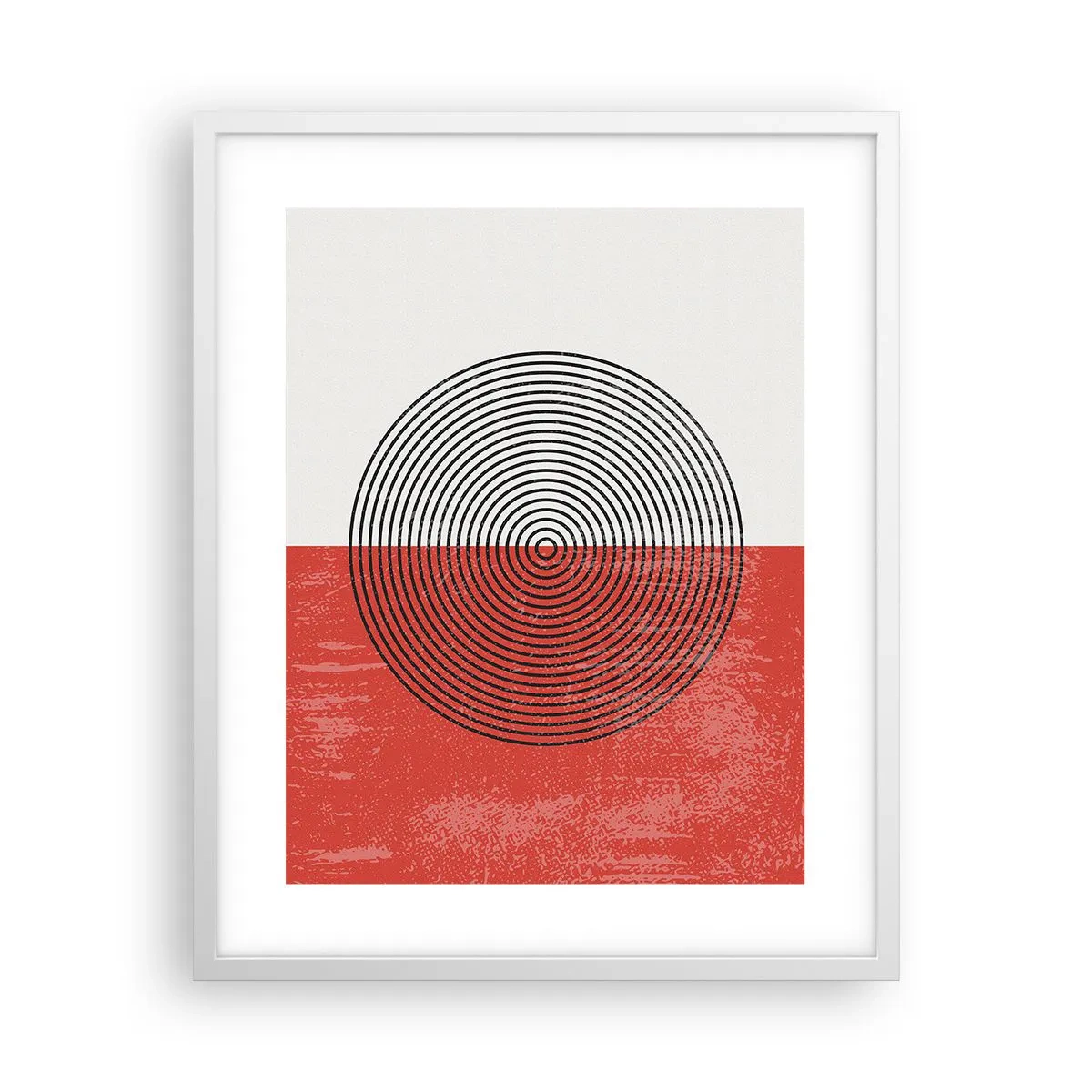Poster în ramă albă - Direct la subiect - 40x50 cm