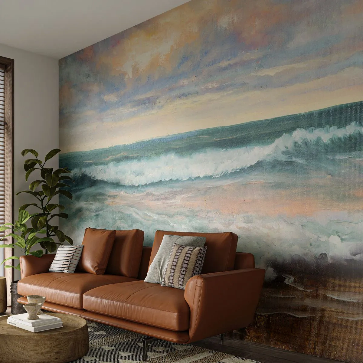 Tapet Standard Eco - Aici îți vei alina sufletul - Peisaj, Mare, Litoral - 350x256 cm