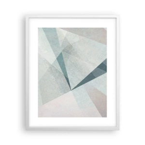 Poster în ramă albă - Calm și totuși dinamic - 40x50 cm