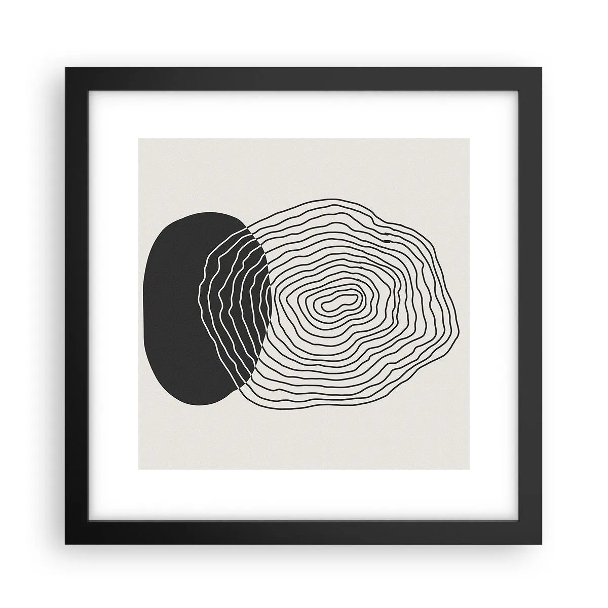 Poster în ramă neagră - Persistență și vibrațiile - 30x30 cm