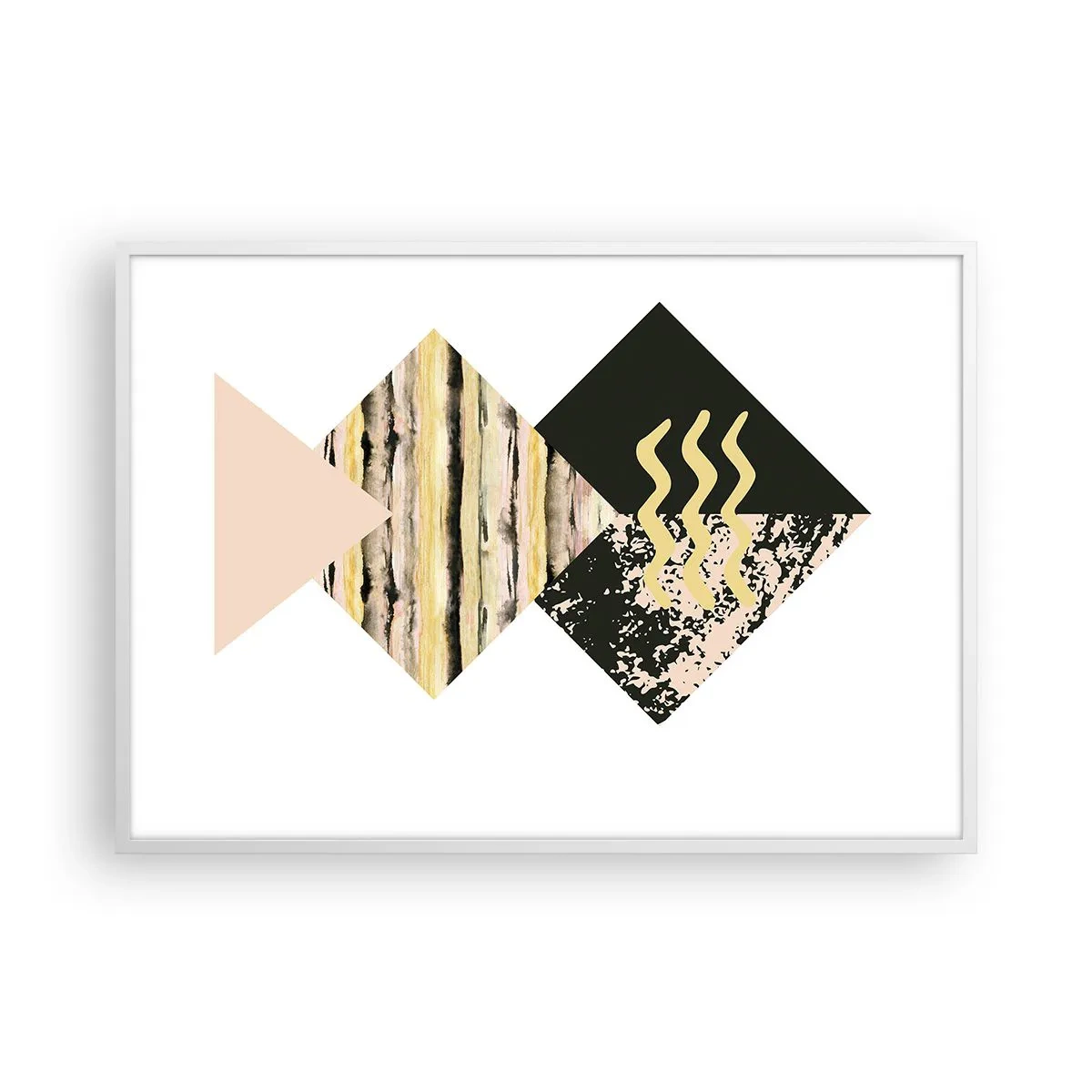 Poster în ramă albă - Aparent simplu - 100x70 cm