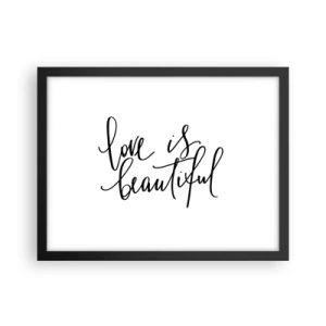 Poster în ramă neagră - Citiți și repetați - 40x30 cm