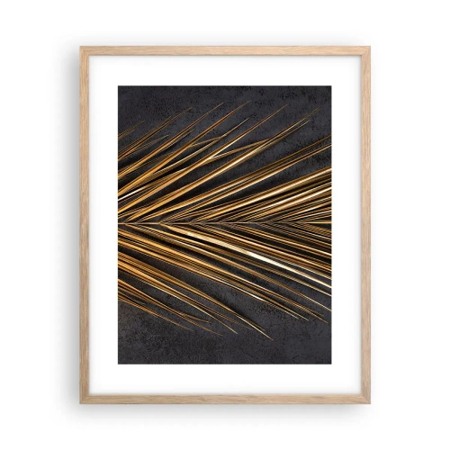 Poster în ramă de stejar deschis - Aur tropical - 40x50 cm