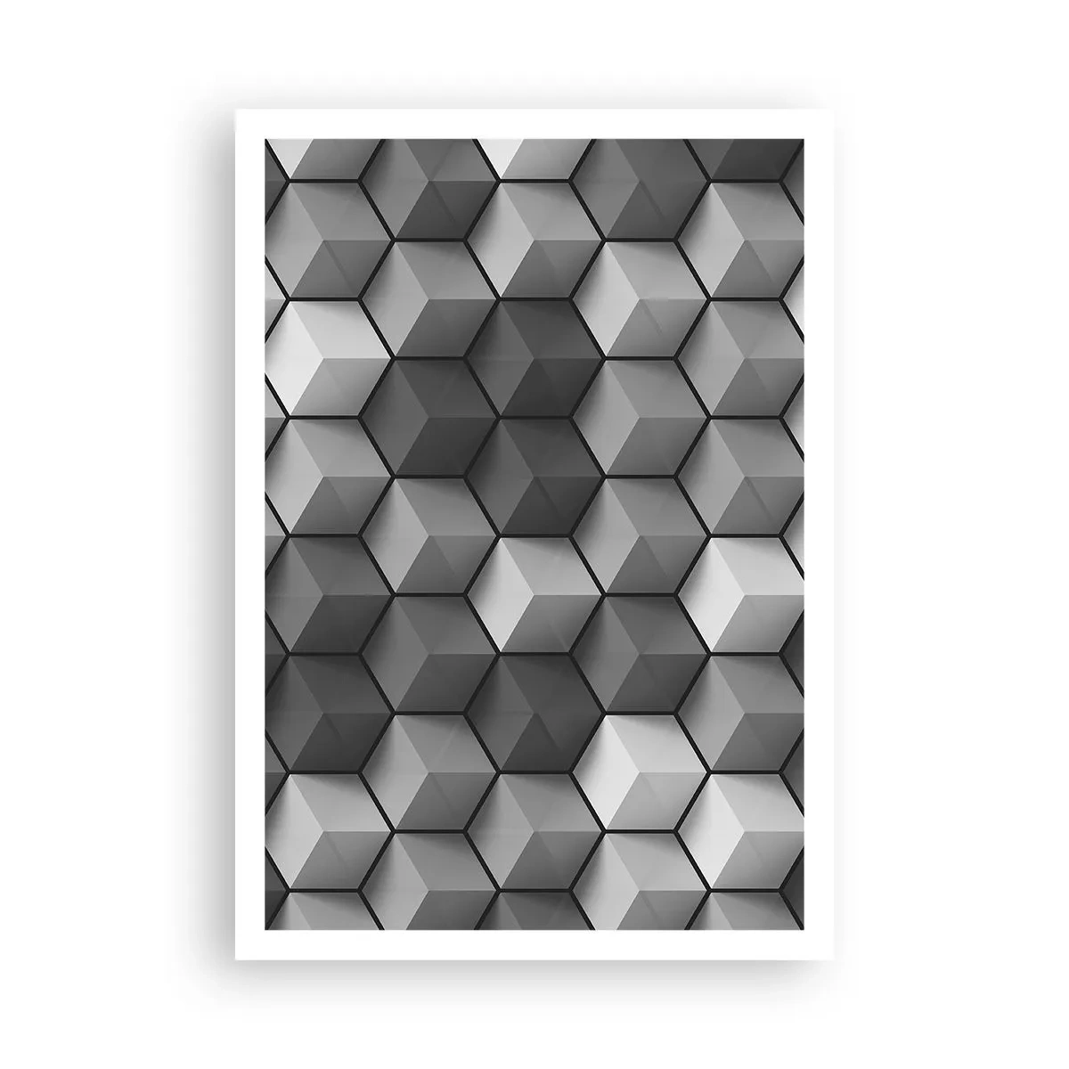 Poster - Puzzle cubist - 70x100 cm