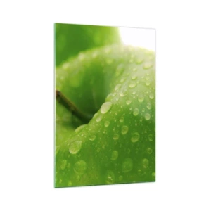 Tablou pe sticlă - Prospețime verde rece - 70x100 cm