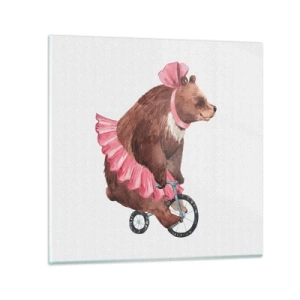 Tablou pe sticlă - Ce circ! - 30x30 cm