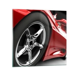 Tablou pe sticlă - Construit pentru viteză - 70x70 cm