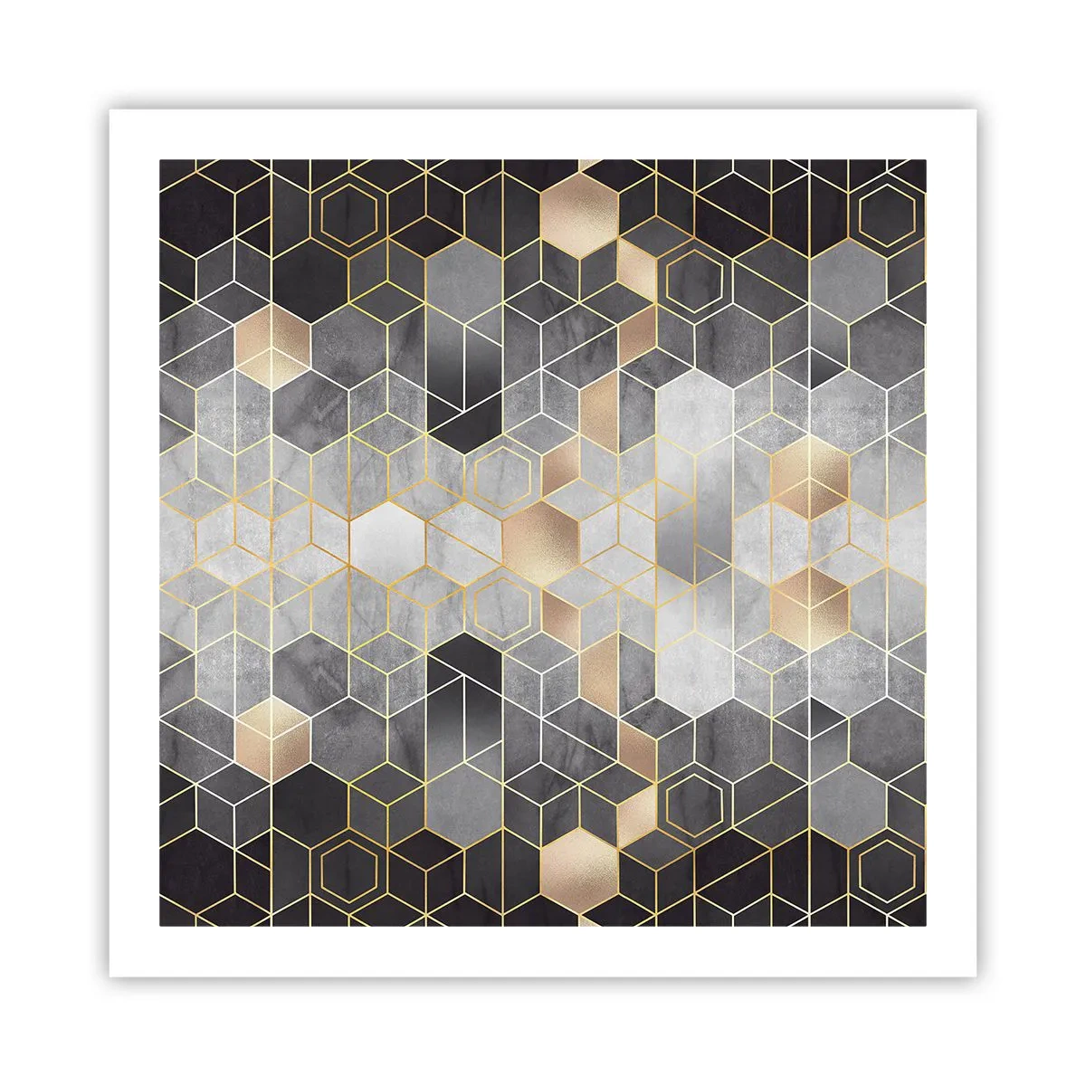 Poster - Compoziție diamantată - 60x60 cm