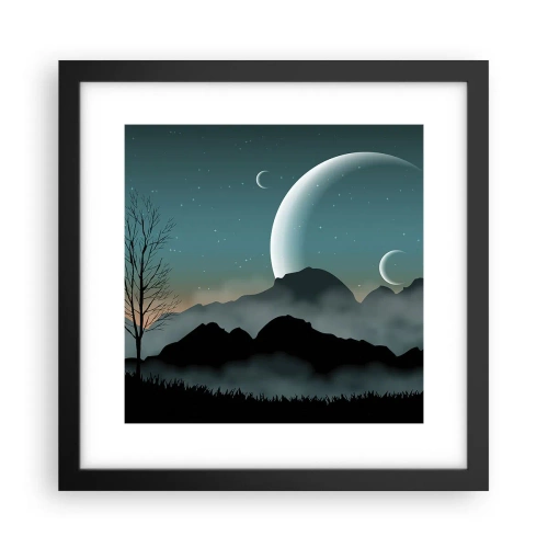 Poster în ramă neagră - Carnavalul unei nopți înstelate - 30x30 cm