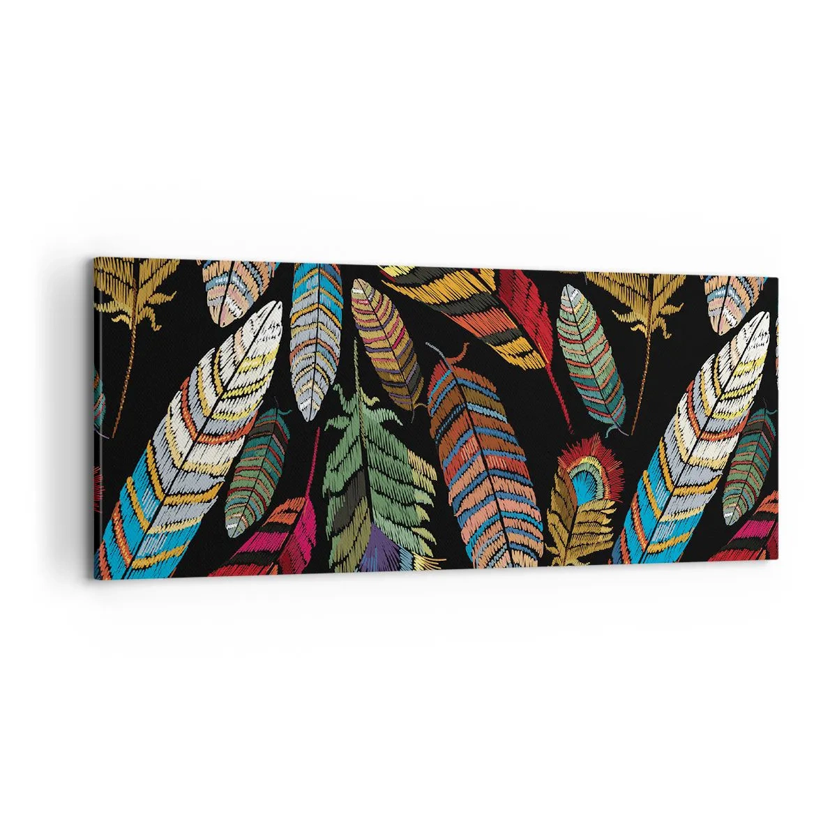 Tablou pe pânză - Carnavalul păsărilor - 100x40 cm