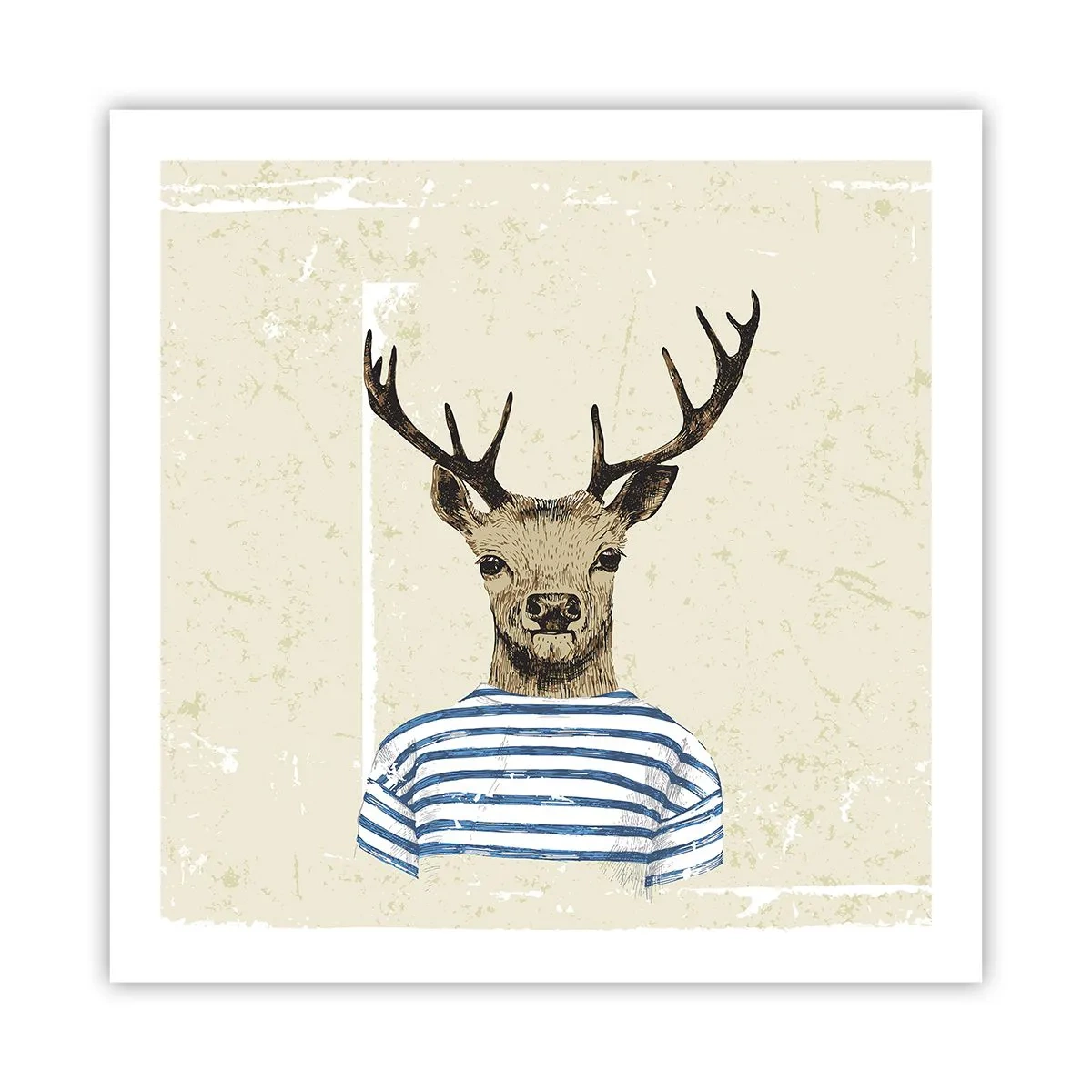 Poster - Pentru că îmi plac cămășile cu dungi! - 60x60 cm