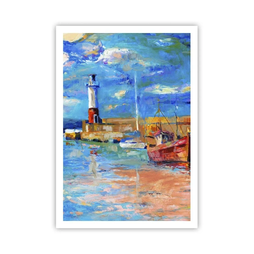 Poster - După-amiază în golful de curcubeu - 70x100 cm