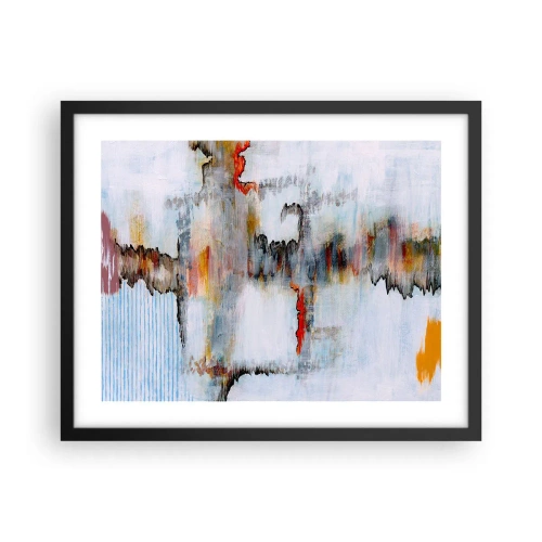 Poster în ramă neagră - Cu bățul pe apă - 50x40 cm