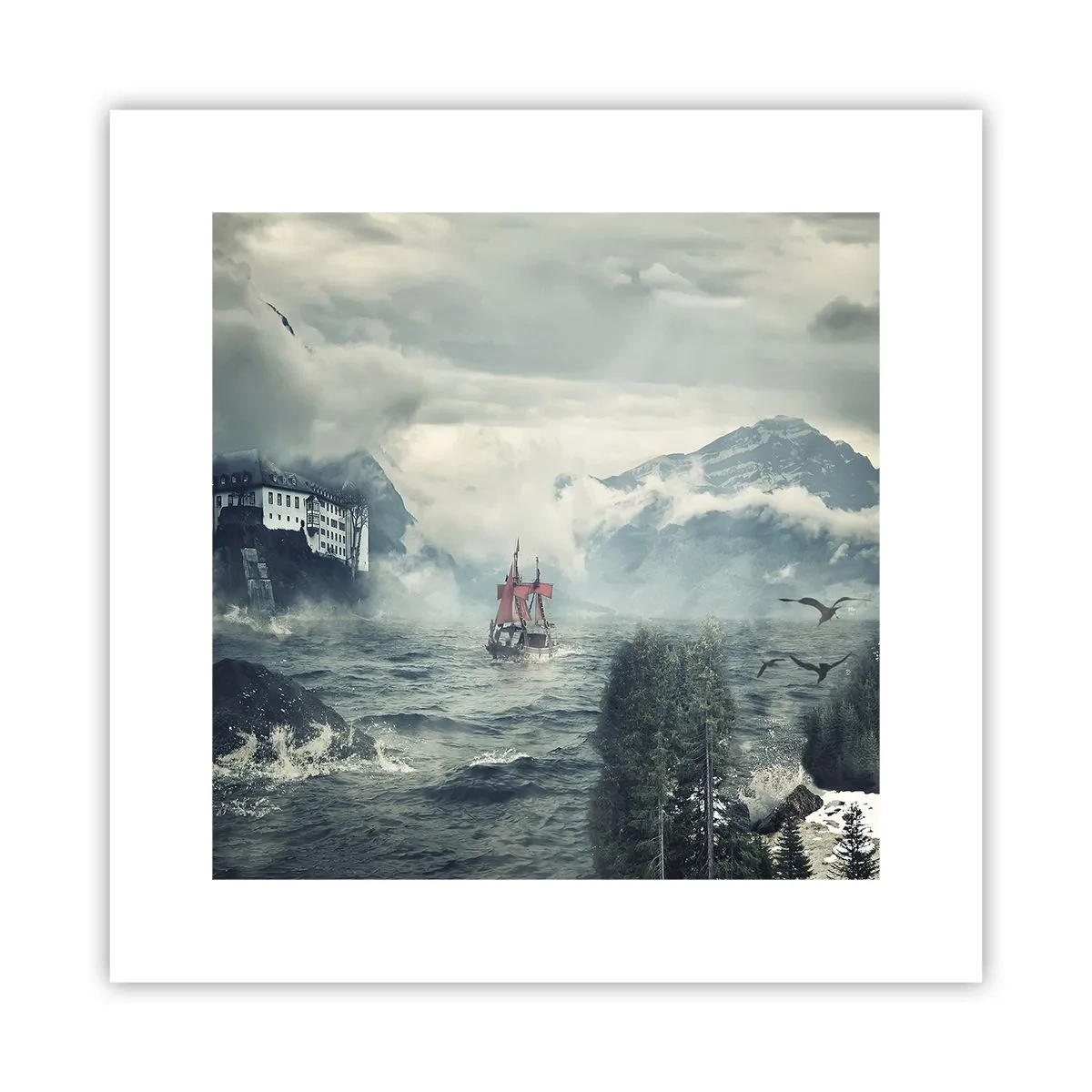 Poster - Pe ape magice - 30x30 cm