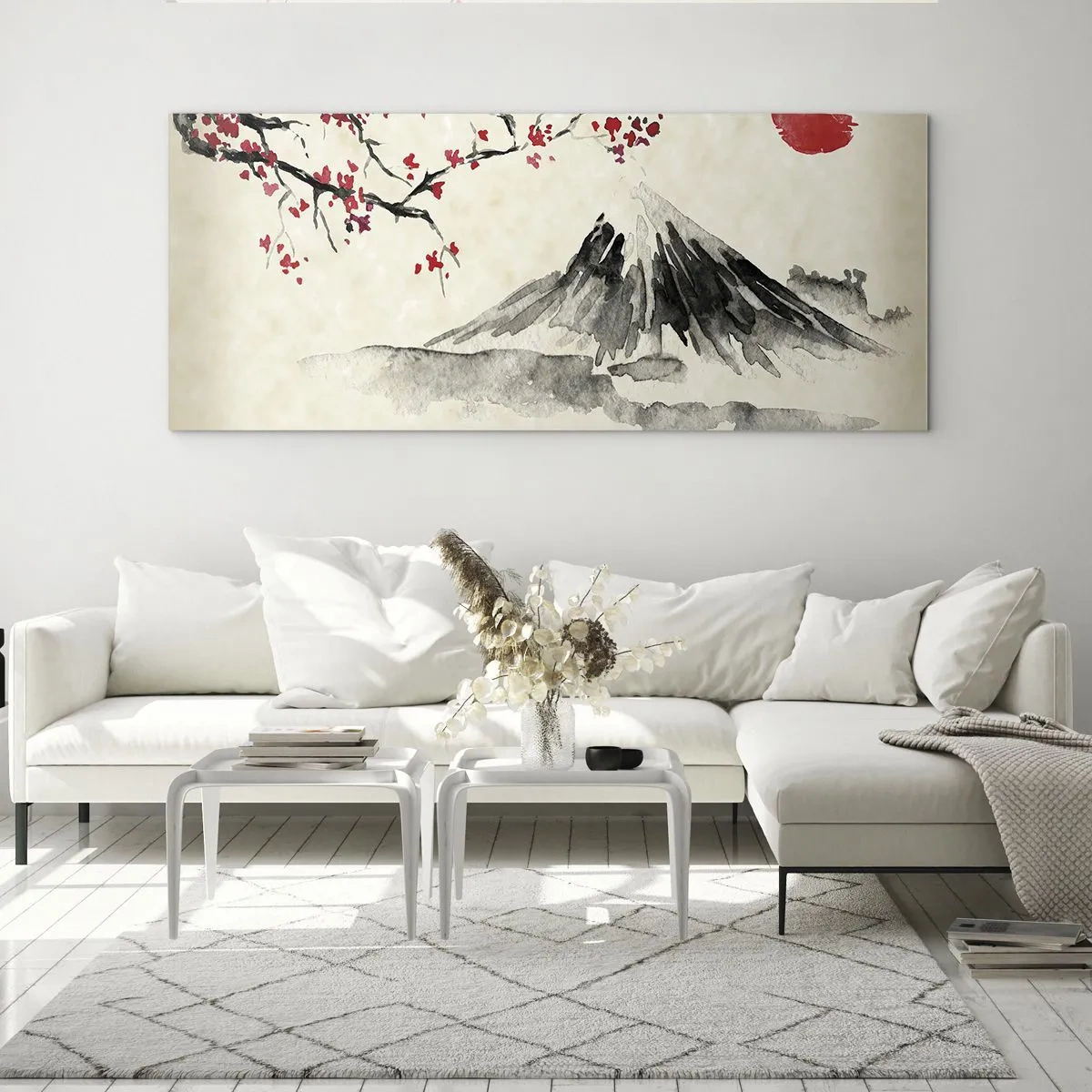Tablou pe sticlă - Îndrăgostește-te de Japonia - 120x50 cm
