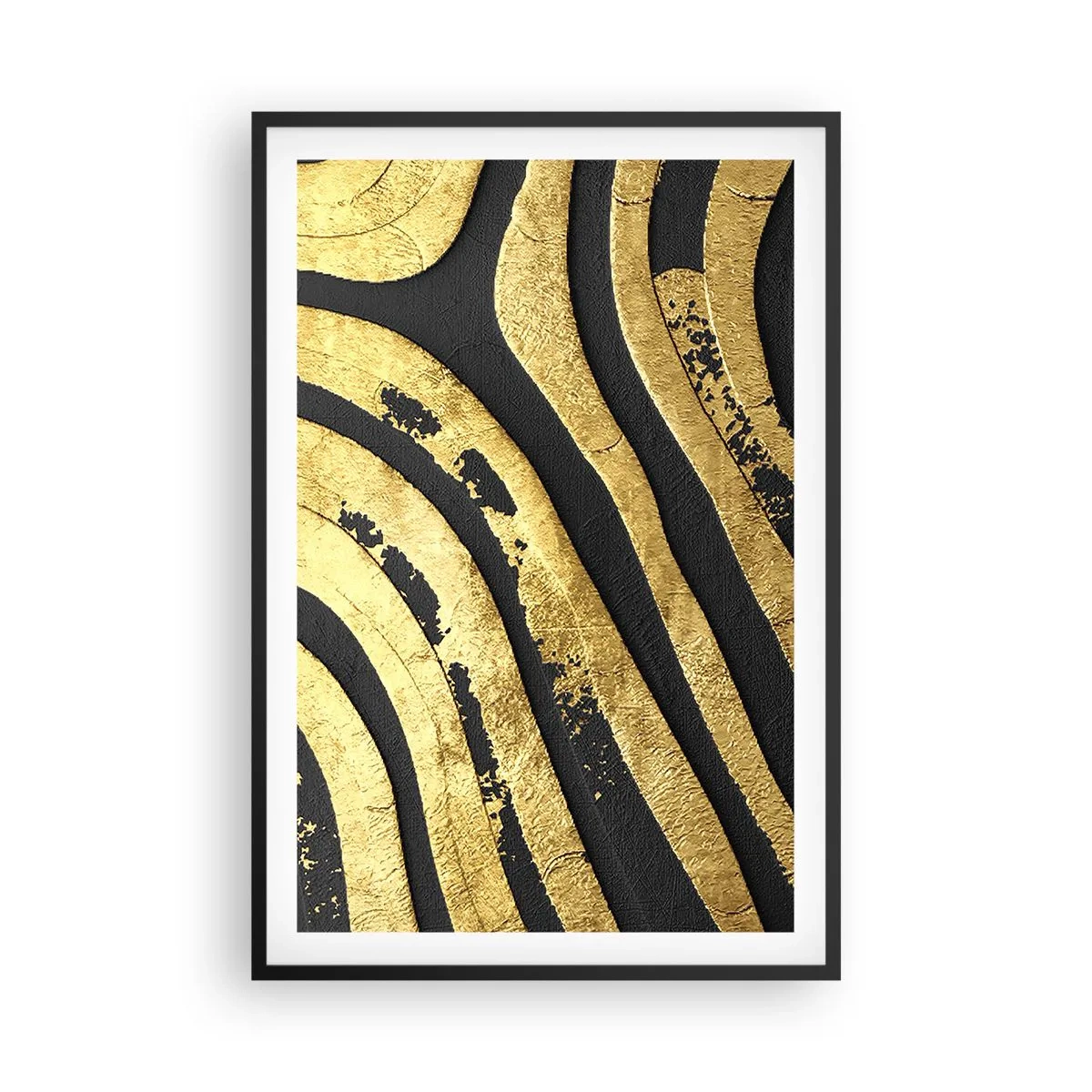 Poster în ramă neagră - Totul curge - 61x91 cm