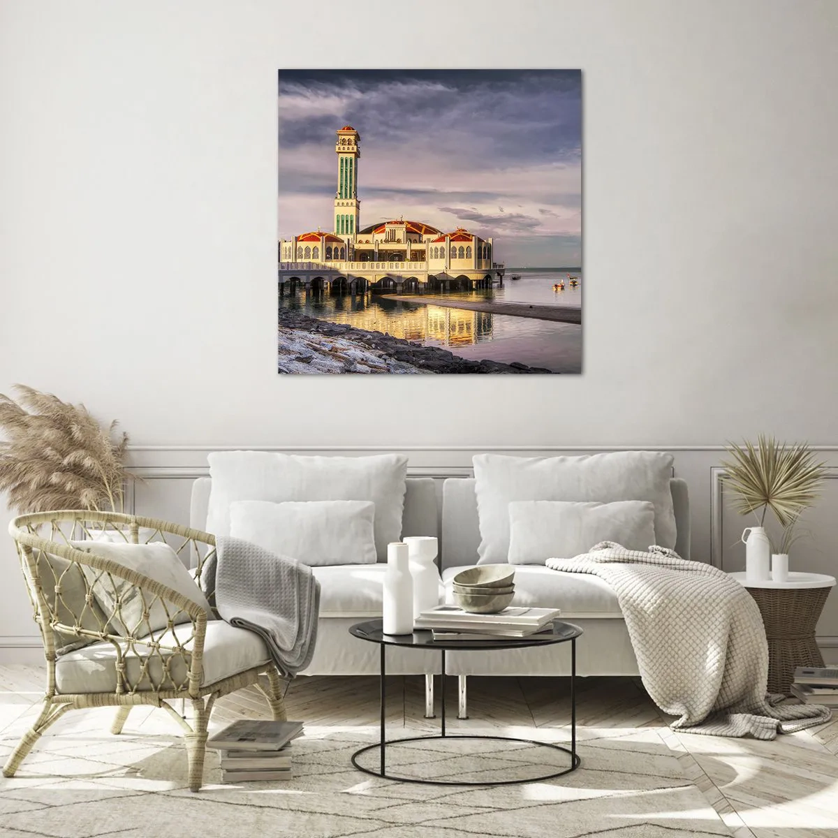 Tablou pe sticlă - Un templu al naturii - 70x70 cm