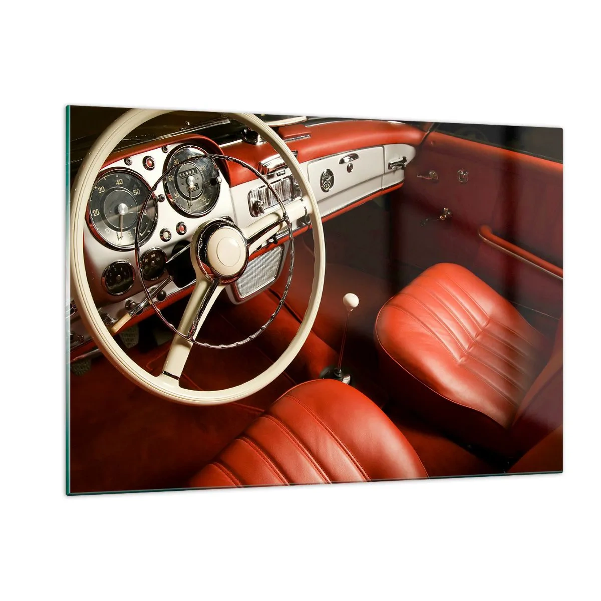 Tablou pe sticlă - Lux în stil vintage - 120x80 cm