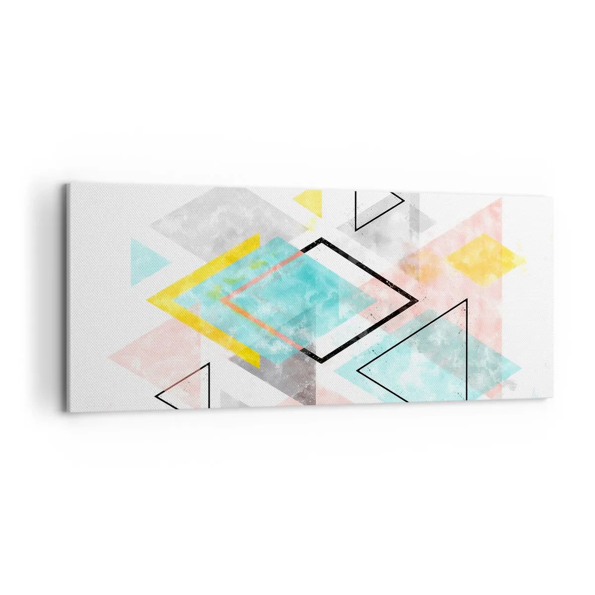 Tablou pe pânză - Joc geometric - 120x50 cm
